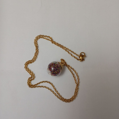 گردنبند گوی رنگارنگ کد 3130175