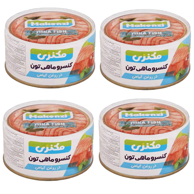 تن ماهی مکنزی وزن 150 گرم بسته ۴ عددی