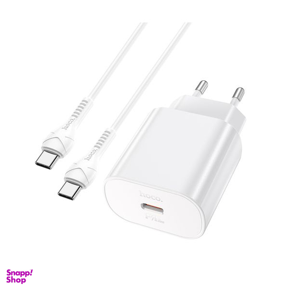 شارژر دیواری هوکو مدل N22 PD 25W به همراه کابل تبدیل USB-C