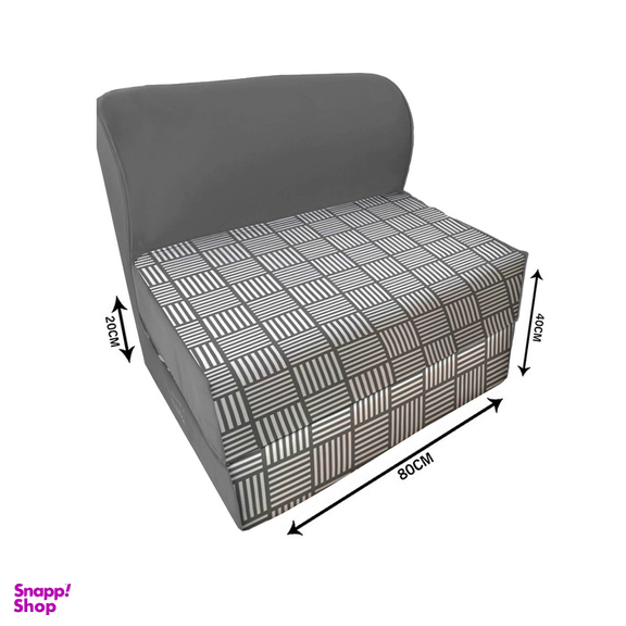 مبل تختخواب شو یک نفره نوپه هوم مدل تشک شو طرح مینیمال حصیری کد M1096