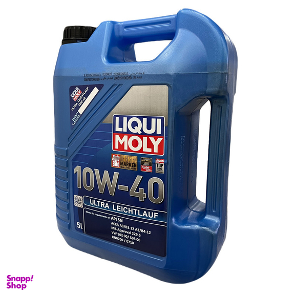 روغن موتور خودرو لیکومولی مدل Ultra Leichtlauf 10W40 SN حجم 5 لیتر