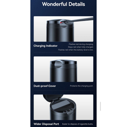 زیر سیگاری خودرو بیسوس مدل Premium 2 Series YHG-01