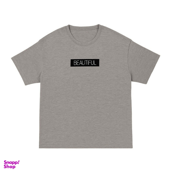 تیشرت آستین کوتاه یقه گرد پسرانه پیپرتس مدل 6540 رنگ طوسی