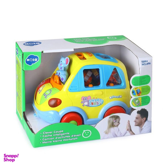 بازی آموزشی هولا مدل ماشین موزیکال با اشکال هندسی فیلی