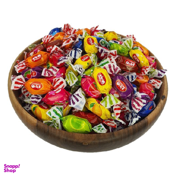 تافی مغزدار میوه ای خامه ای چیچک وزن 900 گرم