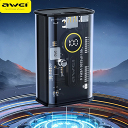 پاوربانک اوی مدل AWEI P165K Glass ظرفیت 10000 میلی‌ آمپر ساعت