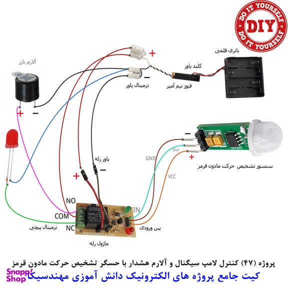 کیت آموزش الکترونیک مهندسیکا مدل 55 پروژه جامع دانش آموزی DIY+55