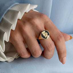 انگشتر طلا 18 عیار زنانه جواهری سون کد 5704