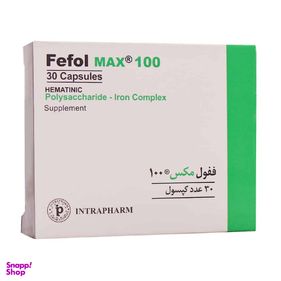 کپسول ففول مکس 100 اینترافارم بسته 30 عددی