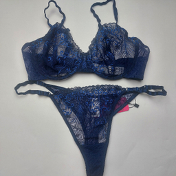 ست سوتین و شورت زنانه برتا کد 2020NY رنگ سرمه ای