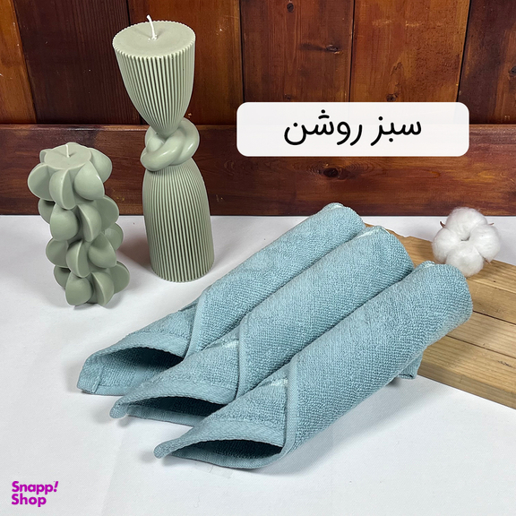 دستمال حوله ای آشپزخانه بهباف آذر کد H-01 بسته 3 عددی