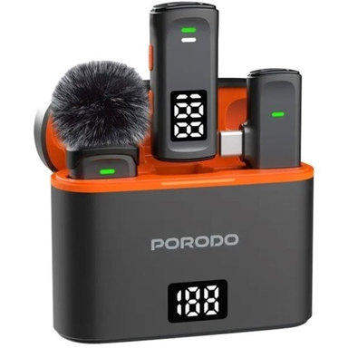 میکروفون بی سیم یقه ای پرودو مدل Porodo Lavalier Microphone PD