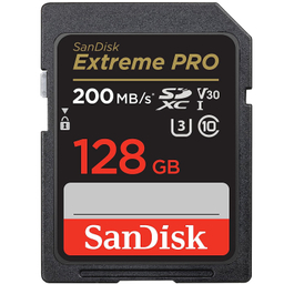 کارت حافظه SDXC سن دیسک مدل Extreme Pro V30 کلاس 10 استاندارد UHS-I U3 سرعت 200 مگابایت بر ثانیه ظرفیت 128 گیگابایت