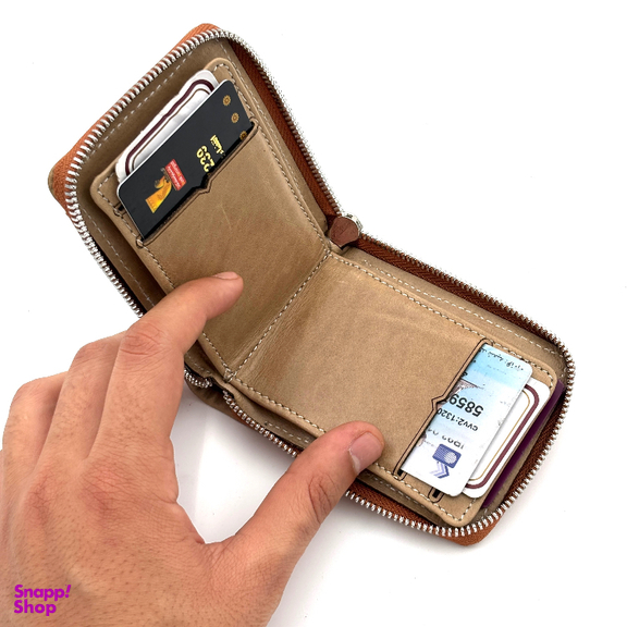 کیف پول دوزیپ طرح مون بلان کد 23