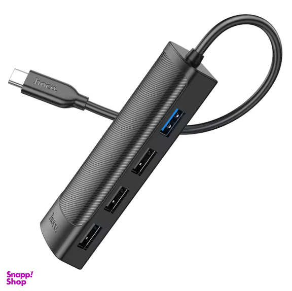 هاب USB چهار پورت Type-C هوکو مدل HB41 طول 20 سانتی متر