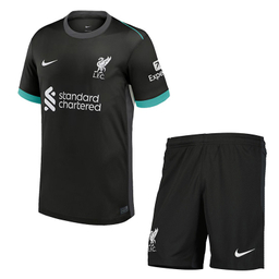 ست تیشرت و شلوارک ورزشی پسرانه مدل لیورپول Away 2025
