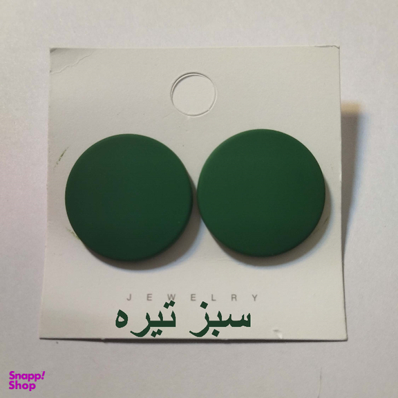 گوشواره زنانه مدل پلاس طرح گرد کد 001