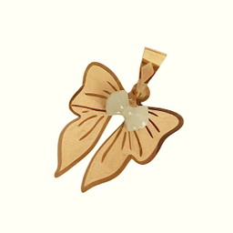 آویز گردنبند طلا 18 عیار زنانه مدل پاپیون کد 00326