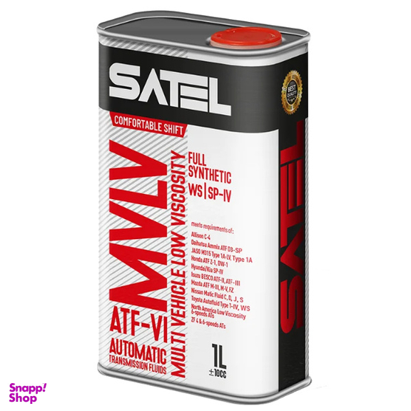 روغن گیربکس اتوماتیک ساتل 6 خط مدل MVLV کد SATEL حجم 1 لیتر