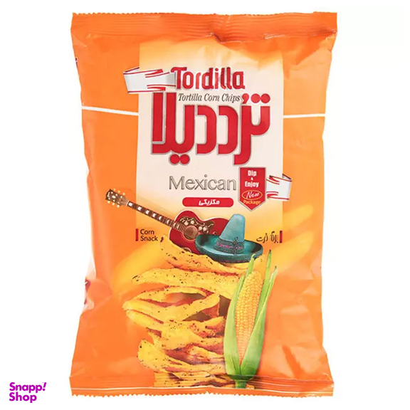 چیپس ذرت مکزيکی تردديلا وزن 100 گرم