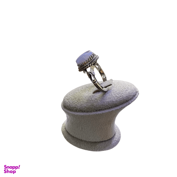 انگشتر نقره 925 عیار مردانه عقیق سوسنی کد HOSS016