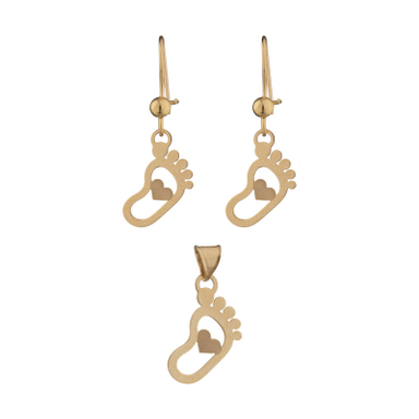 نیم ست طلا 18 عیار زنانه مایا ماهک مدل MS0686