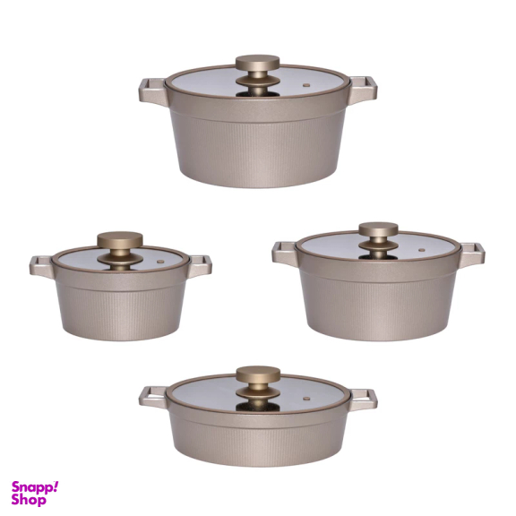 سرویس پخت و پز 8 پارچه یونیک طرح دیاموند کد 8506