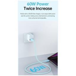 کابل تبدیل Type-C / USB / Lightning اوی مدل CL-181 60W طول 1 متر