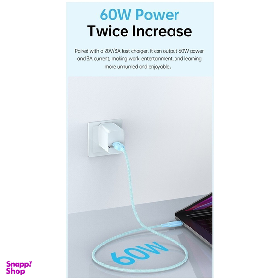 کابل تبدیل Type-C / USB / Lightning اوی مدل CL-181 60W طول 1 متر