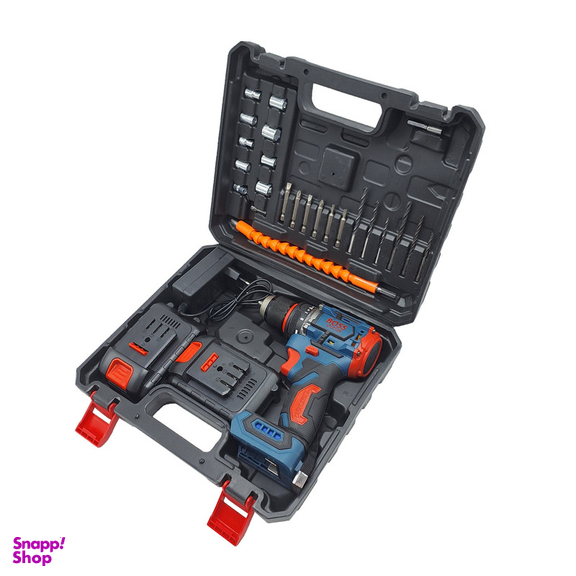 دریل پیچ گوشتی شارژی براشلس صنعتی باس مدل 48VF مجموعه 29 عددی