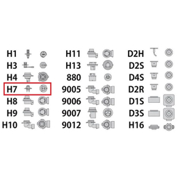 لامپ هدلایت خودرو سام مدل U10 پایه H7 مجموعه 2 عددی