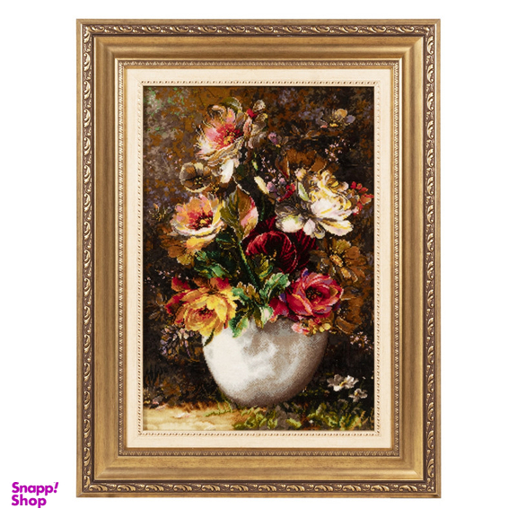 تابلو فرش دستباف سی پرشیا مدل گل در گلدان کد 903913