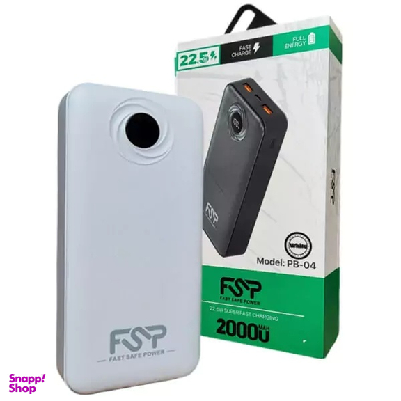 پاوربانک اف اس پی کد PB04 ظرفیت 20000 میلی‌ آمپر ساعت