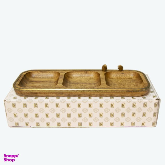 اردو خوری مستطیل 3 خانه گلد کیش مدل GK829420