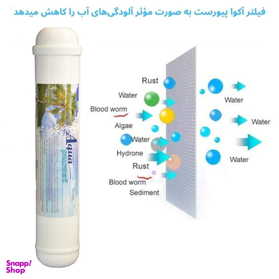 فیلتر دستگاه تصفیه آب آکوا پیورست مدل ممبران کد A 6030 مجموعه 7 عددی