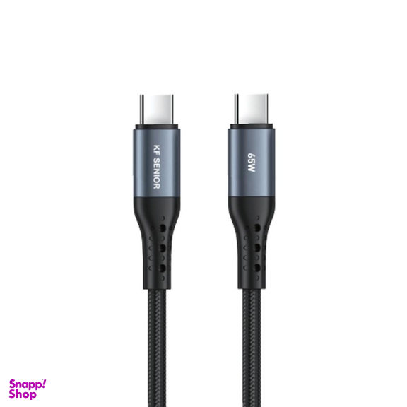کابل دیتا Type-C به Type-C کی اف-سنیور کد KF Senior S89-C.C طول 1.2 متر