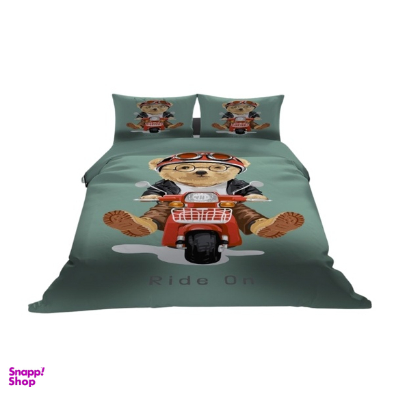 سرویس خواب مدل تدی موتور کد R758 یکنفره 4 تکه