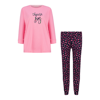 ست بلوز و شلوار راحتی زنانه کد 1037 رنگ صورتی