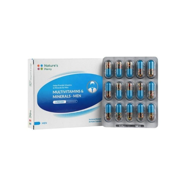 کپسول مولتی ویتامین و مینرال آقایان نیچرز پلنتی بسته 30 عددی