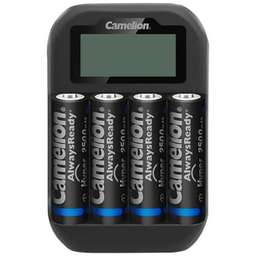 شارژر باتری کملیون مدل BC-1046 به همراه 4 عدد باتری قلمی و نیم قلمی قابل شارژ