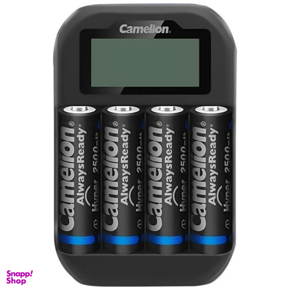 شارژر باتری کملیون مدل BC-1046 به همراه 4 عدد باتری قلمی و نیم قلمی قابل شارژ