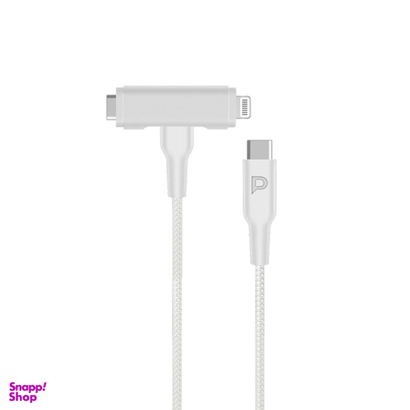 کابل شارژ Type-C به لایتنینگ و Type-C پاورولوژی مدل Pcab007