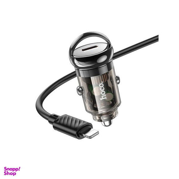 شارژر فندکی 30 وات هوکو مدل Z53 به همراه کابل تبدیل لایتنینگ