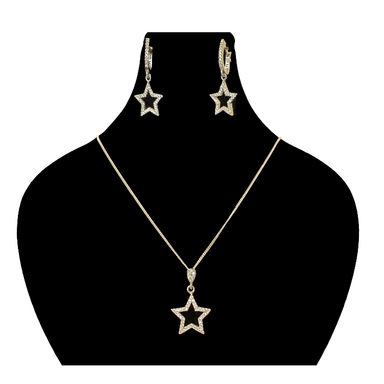 نیم ست نقره زنانه گیرا مدل ستاره کد G981