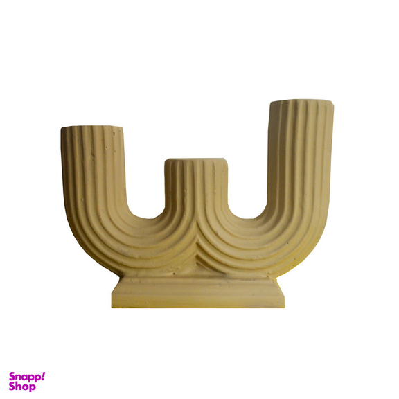 شمعدان پلی استر مدل شیار دار کد 002