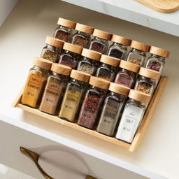 سرویس جای ادویه 18 پارچه گلدن استار مدل PORO-500 به همراه استند