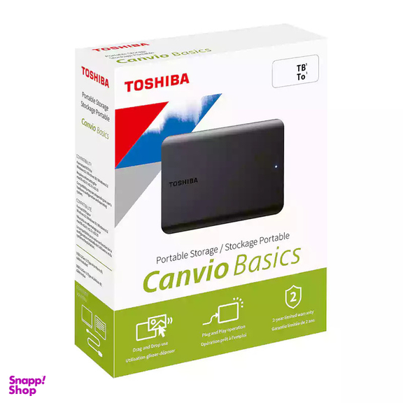 هارد اکسترنال توشیبا مدل Canvio Basics ظرفیت یک ترابایت