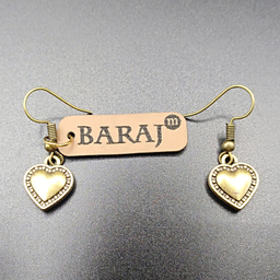 گوشواره زنانه باراج من مدل قلب کد G-GA