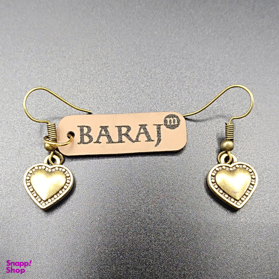 گوشواره زنانه باراج من مدل قلب کد G-GA