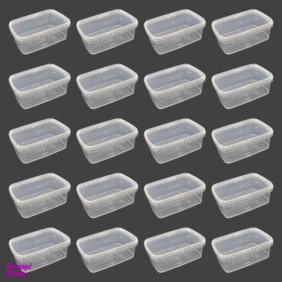 ظرف نگهدارنده مدل فریزری و مایکروویوی کد 1200cc بسته 20 عددی